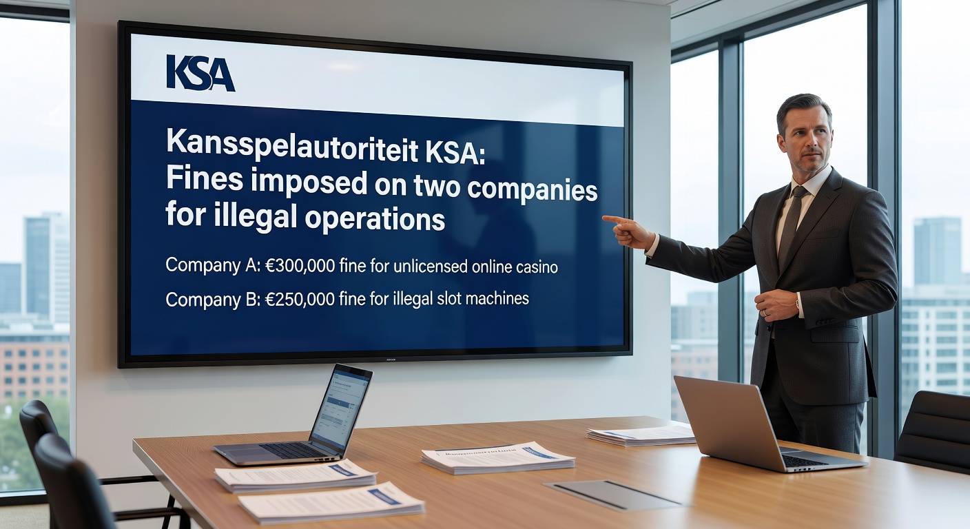 Grafiek met stijgende boetes van de KSA tegen illegale gokaanbieders, inclusief de recordboete voor Novatech in 2026