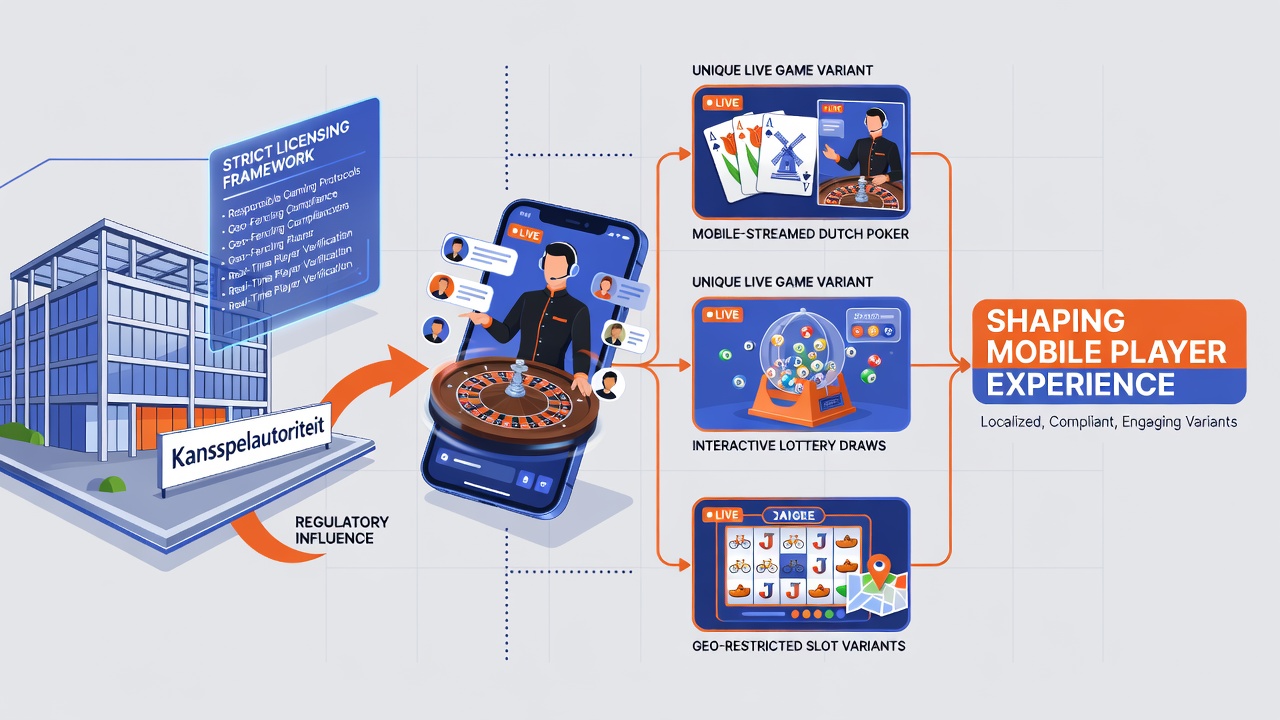 Mobiele live dealer spellen onder Nederlandse vergunningsvoorwaarden