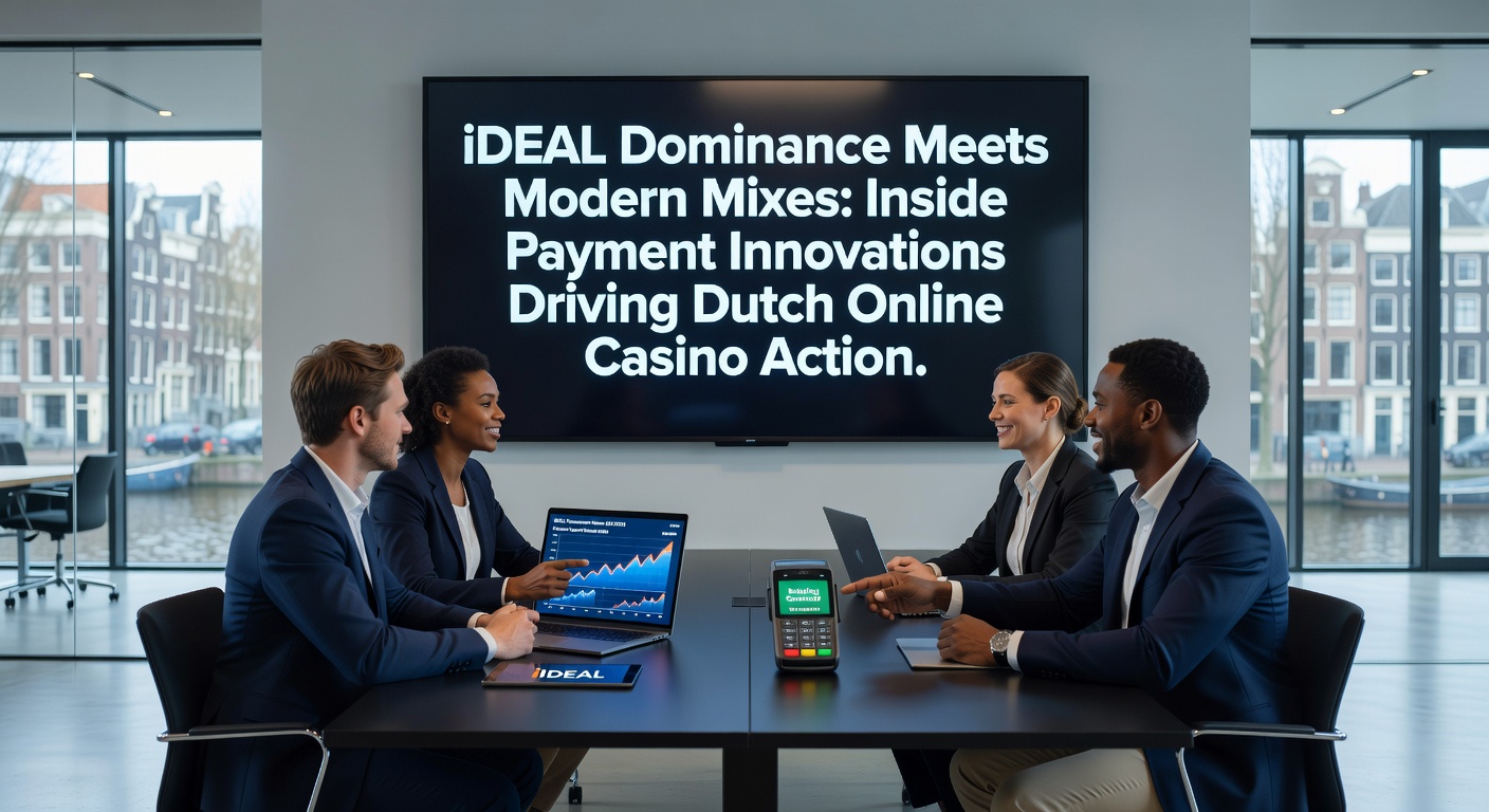 Grafiek met dominantie van iDEAL in Nederlandse online casino betalingen, naast opkomende methoden zoals Apple Pay en crypto