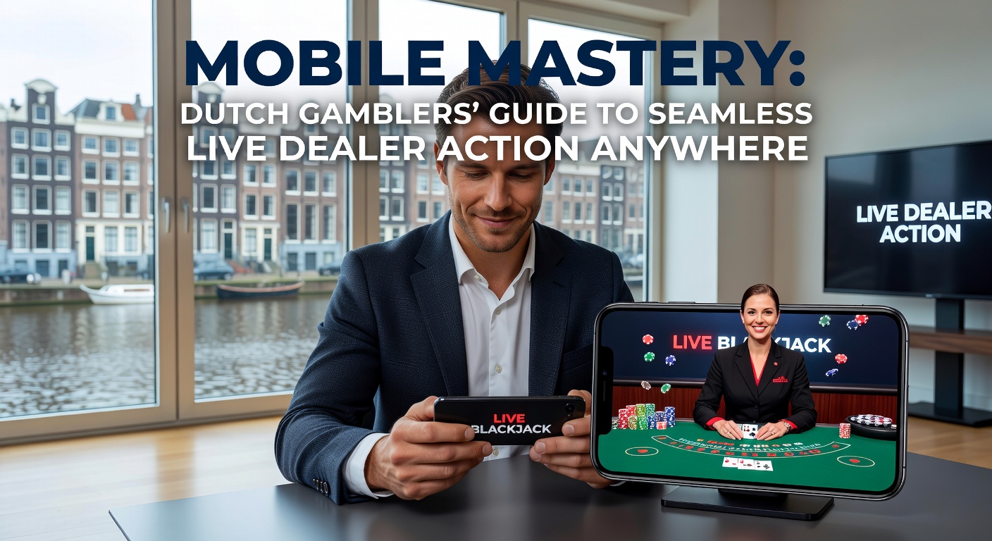 Nederlandse speler geniet van live dealer blackjack op mobiel tijdens treinreis, met scherp beeld van tafel en croupier