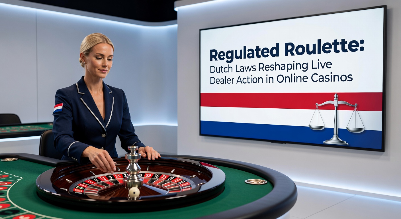 Live dealer roulette tafel met Nederlandse vlag en KSA-logo op een online casino scherm, symboliserend gereguleerde gaming